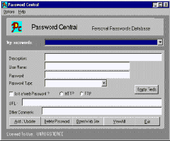 Password Central Screenshot